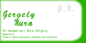 gergely mura business card